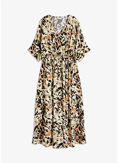 Maxi jurk met pailletten van soepele viscose, bonprix