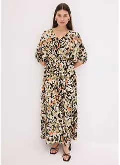 Maxi jurk met pailletten van soepele viscose, bonprix
