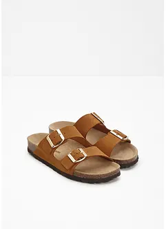 Leren slippers, bonprix