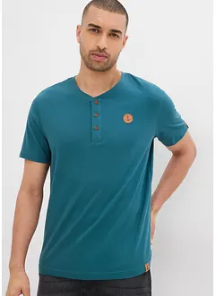 Henley shirt van biologisch katoen (set van 2), bonprix