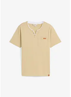 Henley shirt van puur biologisch katoen, bonprix