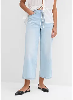 Baggy jeans mid waist super soft, cropped, bonprix