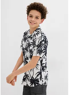 Overhemd van zachte viscose met korte mouwen, bonprix