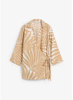 Kimono blouse in linnen look, bonprix