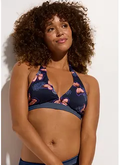 Halter bikinitop met gerecycled polyamide, bonprix