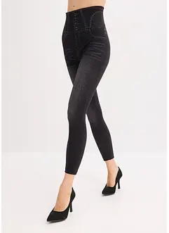 Corrigerende naadloze legging in denim look, sterk corrigerend, bonprix