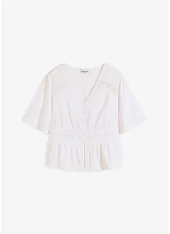 Shirt tuniek met kant, bonprix