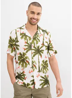Overhemd van viscose met korte mouwen, loose fit, bonprix