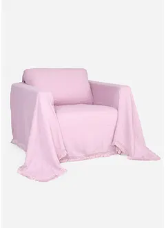 Sprei met franjes van mousseline, bonprix