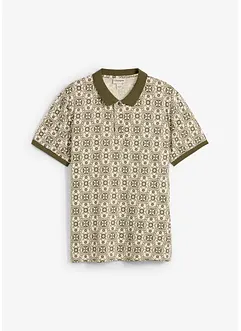 Poloshirt met korte mouwen van biologisch katoen, bonprix