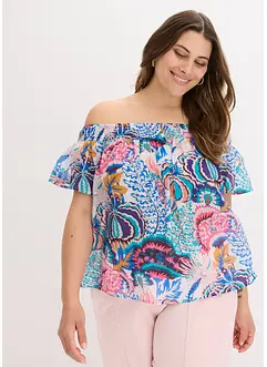 Carmen blouse van een lichte viscosemix, bonprix