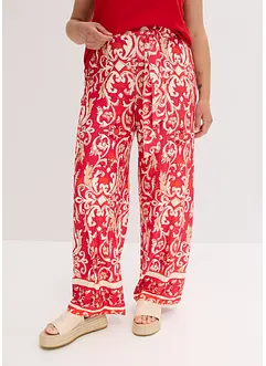 Gedessineerde jersey broek van een zachte viscosemix, bonprix