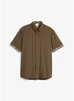 Overhemd met korte mouwen, slim fit, bonprix