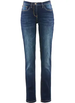 Mid waist stretch jeans, straight, bonprix