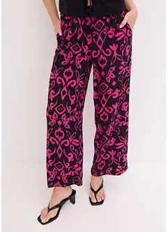 Gedessineerde Marlene broek van soepele viscose, bonprix