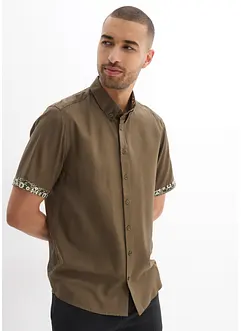 Overhemd met korte mouwen, slim fit, bonprix