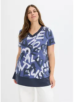 Longshirt met korte mouwen, bonprix