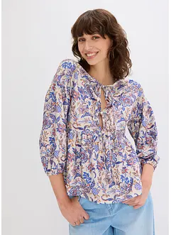 Shirtblouse met een veterdetail, bonprix