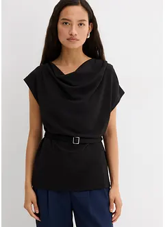 Top in gestructureerde crêpe, bonprix