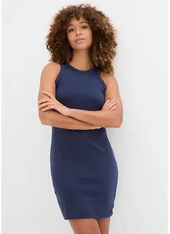 Jurk met spaghettibandjes van interlock (set van 2), bonprix