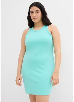 Jurk met spaghettibandjes van interlock (set van 2), bonprix