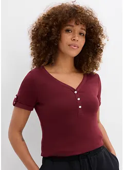 Henley shirt van puur biologisch katoen, bonprix