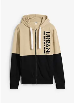Sweatvest met capuchon van biologisch katoen, bonprix