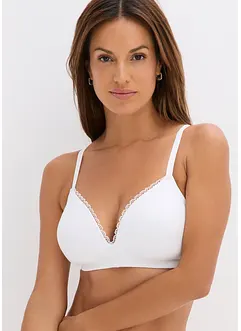 Voorgevormde bh zonder beugels met katoen (set van 2), bonprix