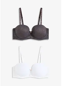 Balconette bh met sierlijk kant (set van 2), bonprix