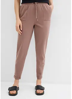 Comfortabele jersey broek met strikkoordjes, bonprix
