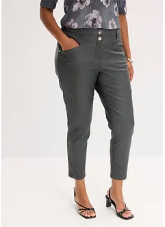 Stretch broek met glanseffect, bonprix