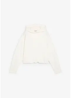 Hoodie van licht glanzende viscosemix, bonprix