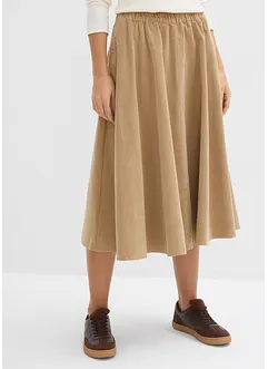 Corduroy rok van katoenmix, bonprix