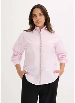 Overhemdblouse met strass, bonprix