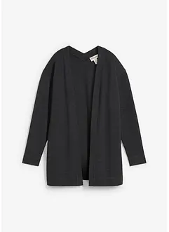 Lang sweatvest van een zachte katoenmix, bonprix