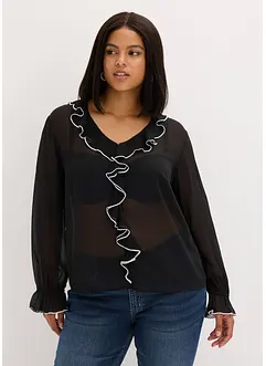 Blouse van chiffon, bonprix