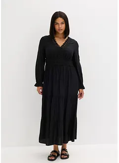 Maxi jurk met kant, bonprix