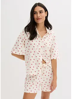 Oversized shortama van vlamgaren, bonprix