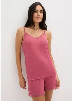 Shortama van zachte pointelle-jersey, bonprix