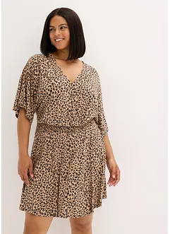 Jersey jurk in wikkellook, bonprix