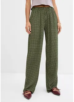 Jersey broek van gestructureerde crêpe, bonprix