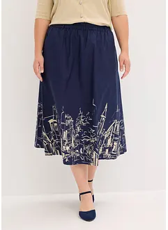 Popeline midirok van katoen, bonprix
