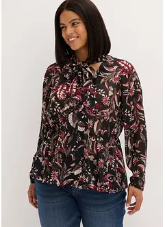 Uitlopende blouse van chiffon, bonprix