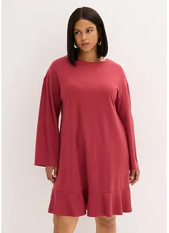 Korte jurk met volant van Punto di Roma, bonprix