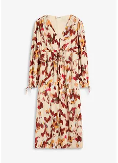 Midi jurk met lurex, gedessineerd, bonprix