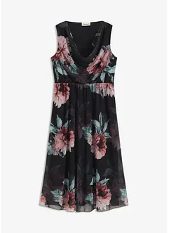 Midi jurk van zacht mesh, bonprix