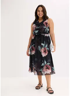 Midi jurk van zacht mesh, bonprix