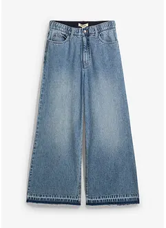 Wide leg jeans high waist, cropped, bonprix