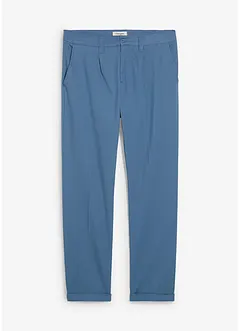 Bandplooibroek van katoenen twill, regular fit, straight, bonprix