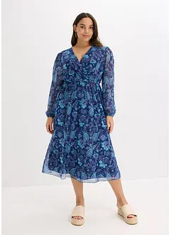 Mesh midi jurk, bonprix